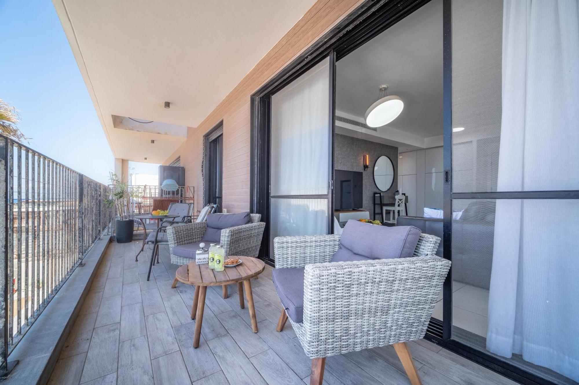 Ferienwohnung Bat Galim Full Sea View Balcony By Sea N' Rent Haifa Exterior foto